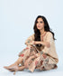 Women's Winter Unstitched Embroidered Khaddar Beige 2 Piece Suit